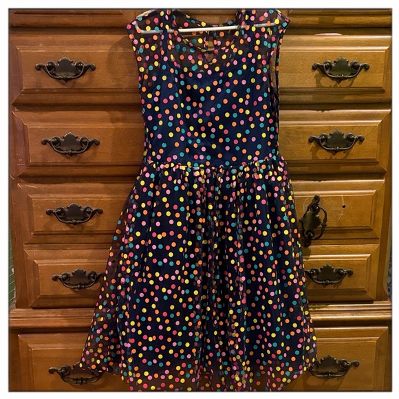 Colorful Polka Dot Kids Dress - Picture 1 of 5